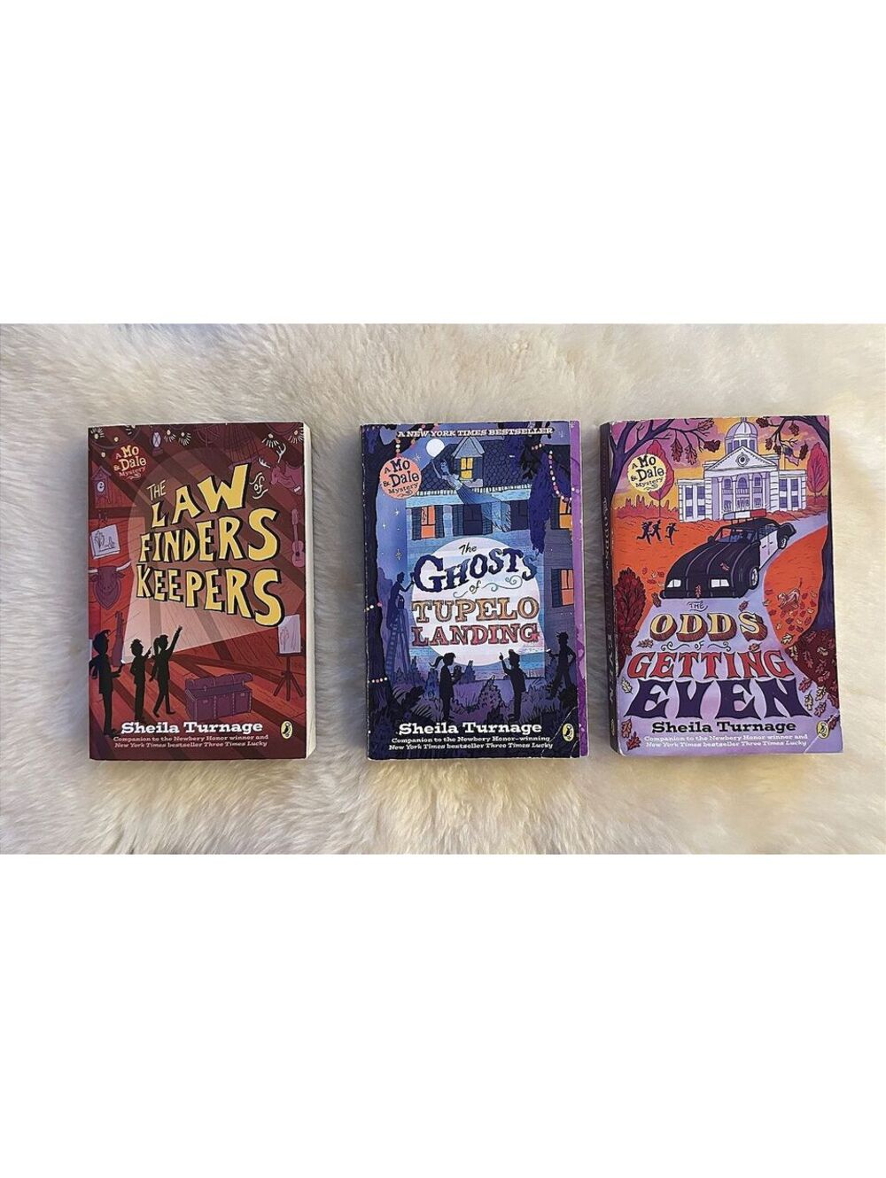 Sheila Turnage Mo & Dale Mysteries Books 2-4 Paperback Lot of 3 Middle Grade